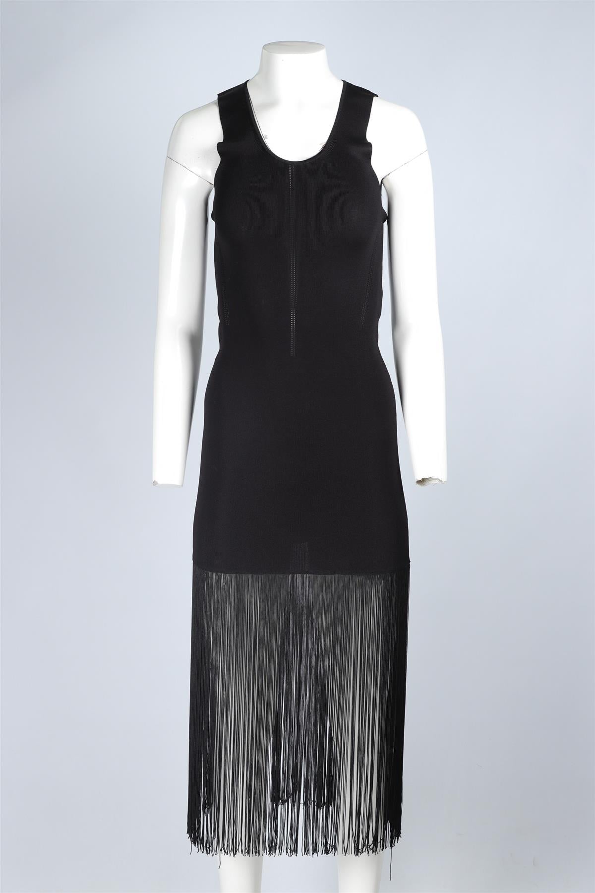 CHRISTOPHER KANE BLACK KNIT MAXI DRESS MEDIUM