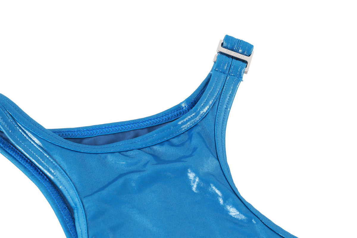 THE ATTICO BLUE SWIMSUIT MEDIUM