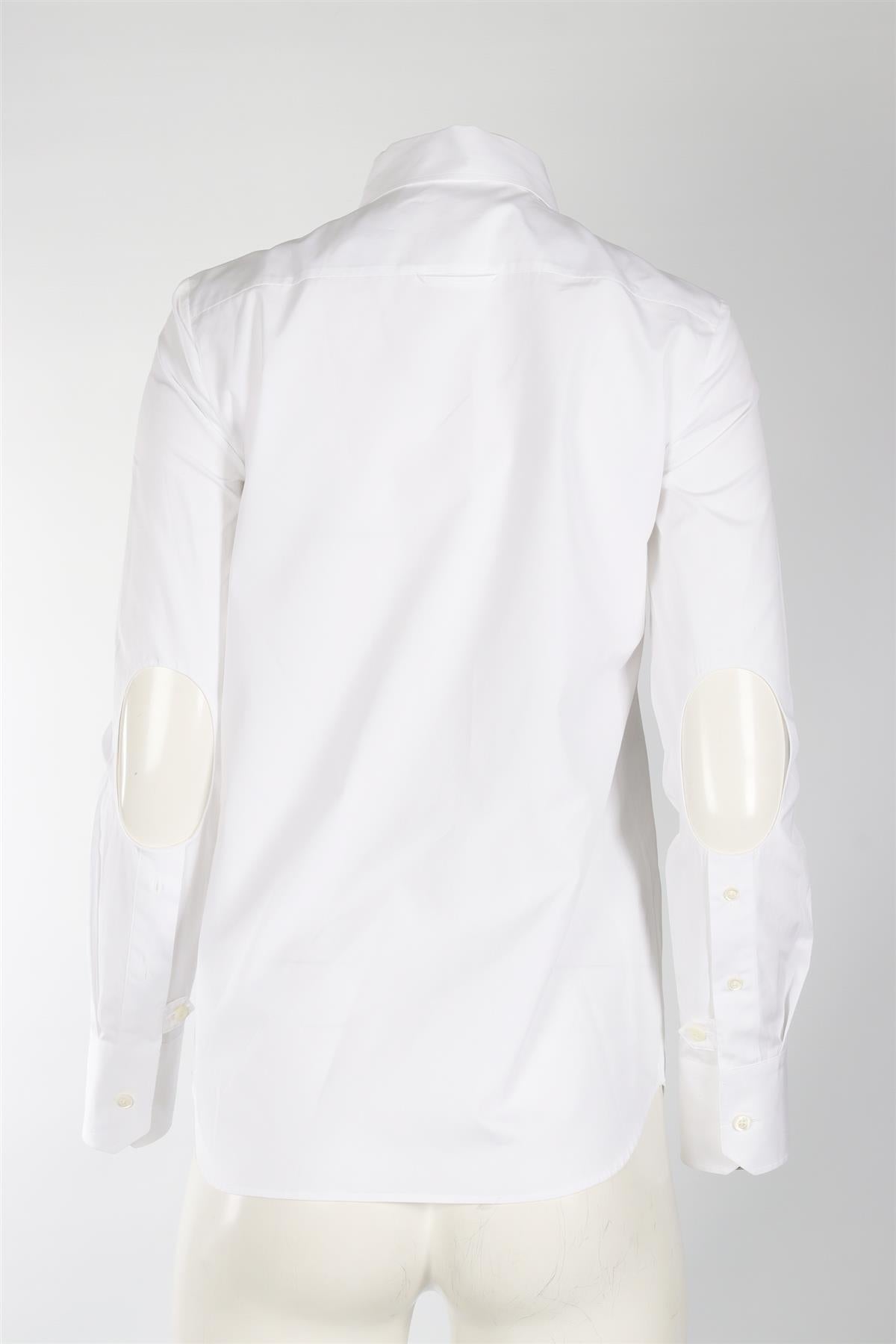 PRADA WHITE COTTON SHIRT SMALL