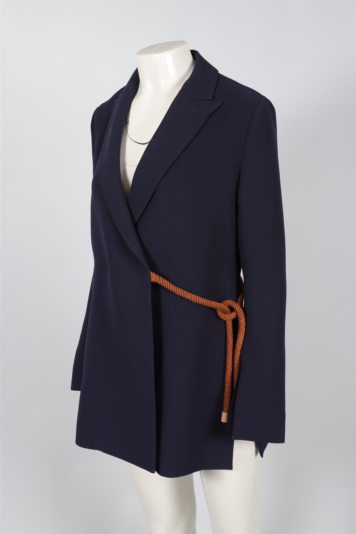 ROKSANDA NAVY CREPE BLAZER UK 8