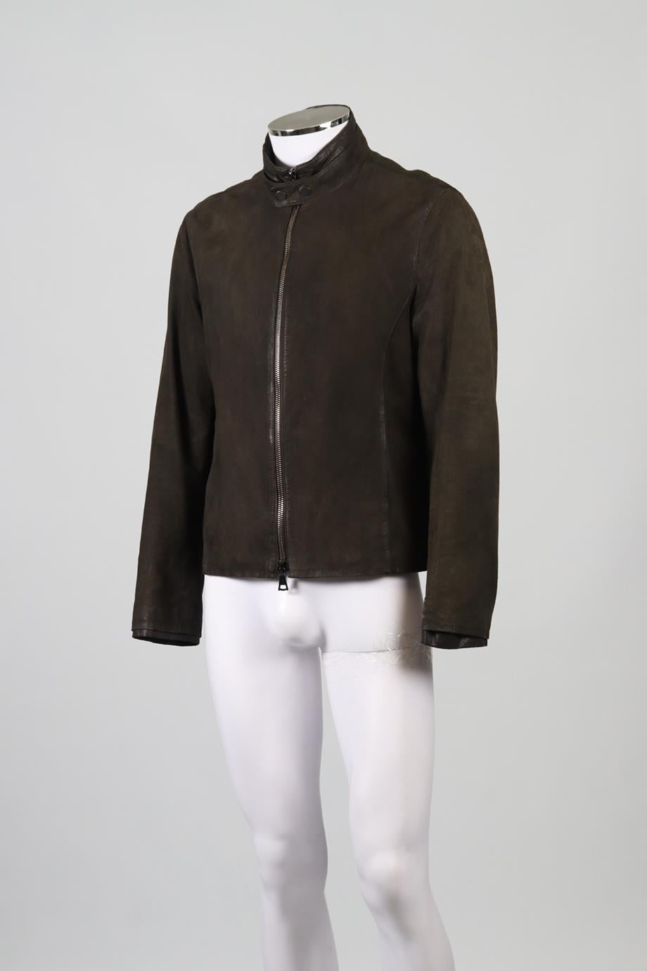 JOHN VARVATOS MEN'S SUEDE JACKET IT 50 UK 40 FR 50
