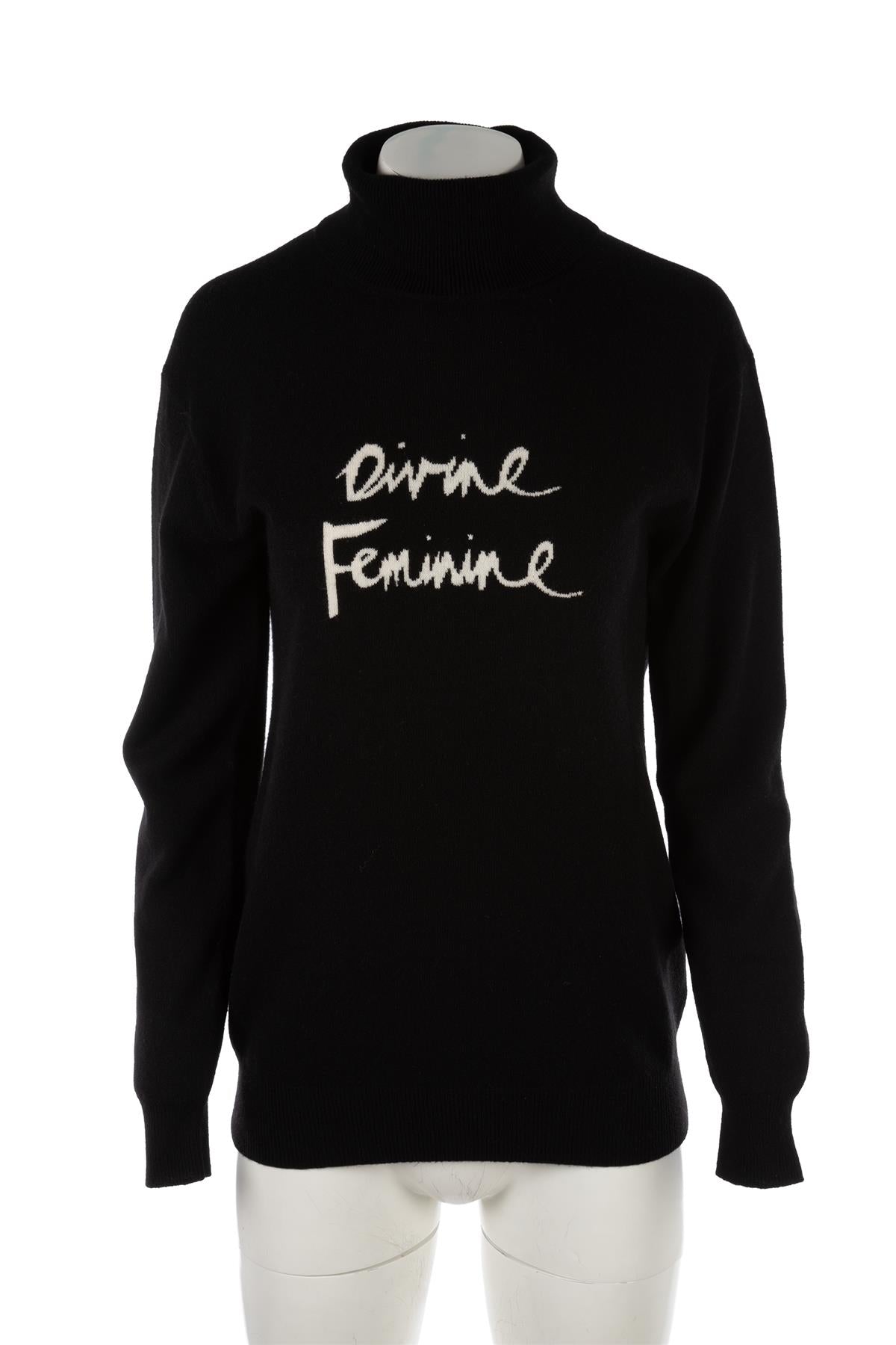 M&S X BELLA FREUD BLACK CASHMERE SWEATER SMALL