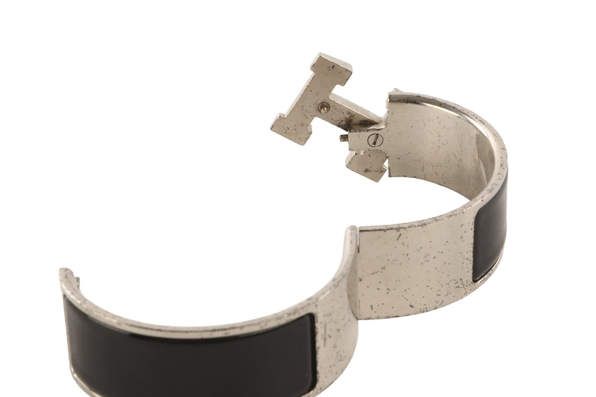 HERMÈS BLACK CLIC CLAC H BRACELET