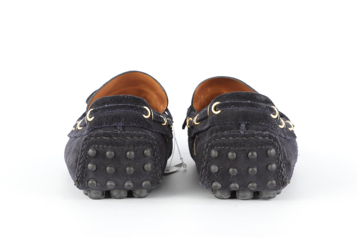 CAR SHOE NAVY MEN'S SUEDE LOAFERS EU 41.5 UK 7.5 US 8.5