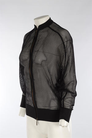 FISICO CRISTINA FERRARI BLACK MESH JACKET SMALL