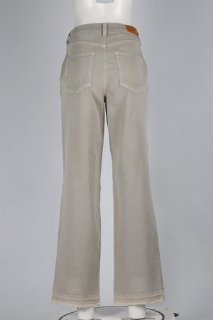 COTTON CITIZEN TAUPE COTTON BLEND WIDE LEG PANTS W24