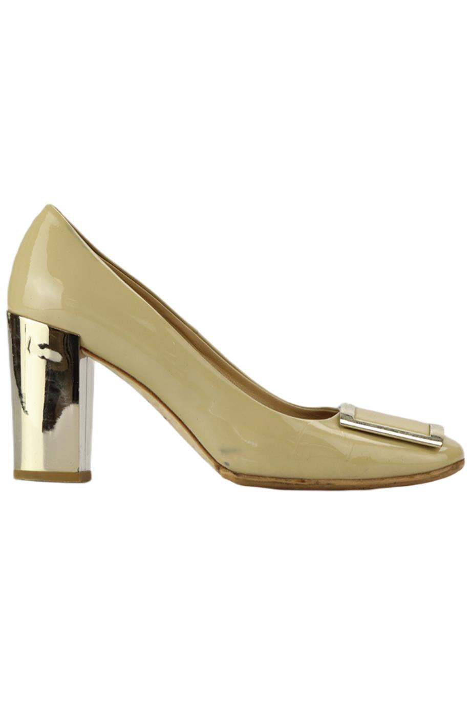 ROGER VIVIER EMBELLISHED PATENT LEATHER PUMPS EU 38 UK 5 US 8