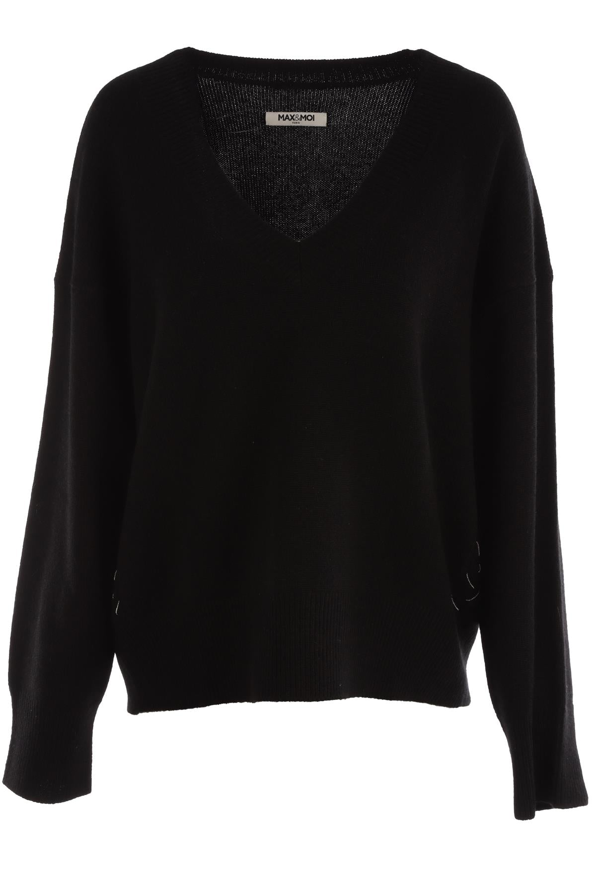 MAX & MOI BLACK WOOL SWEATER MEDIUM