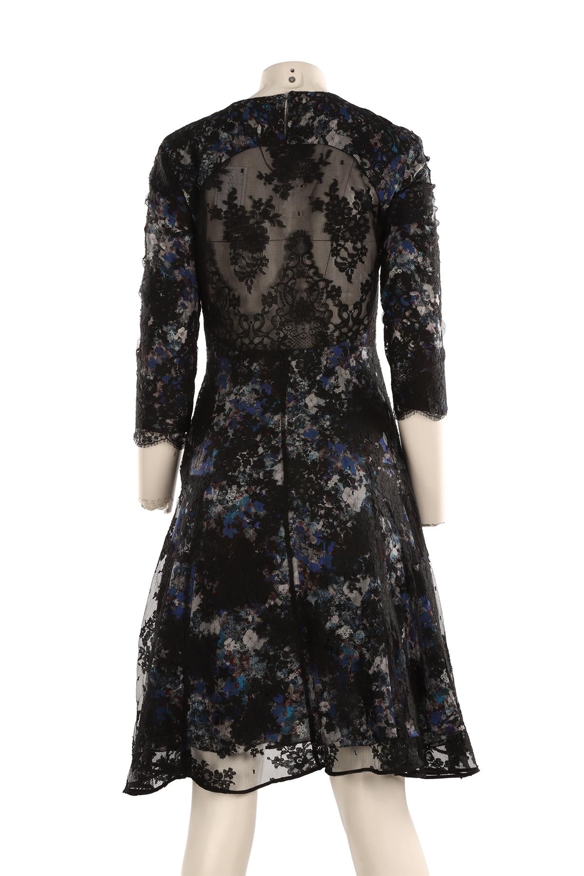 ERDEM BLACK LACE DRESS UK 10