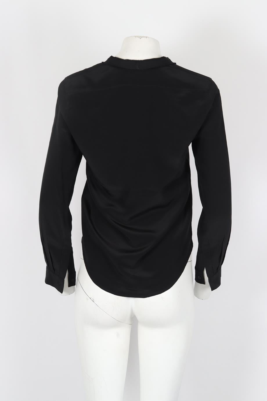 SANDRO WOOL AND SILK BLEND TOP SMALL
