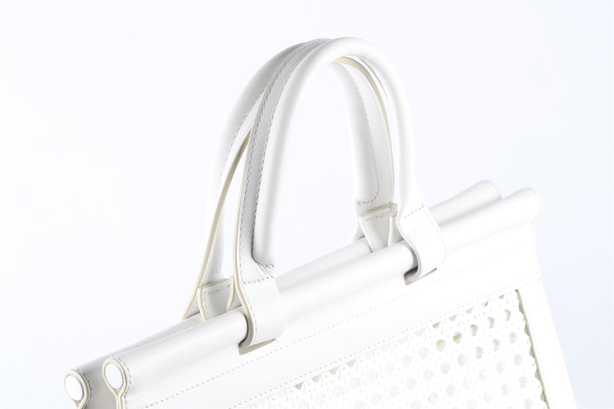 BLINQ WHITE LEATHER HANDBAG
