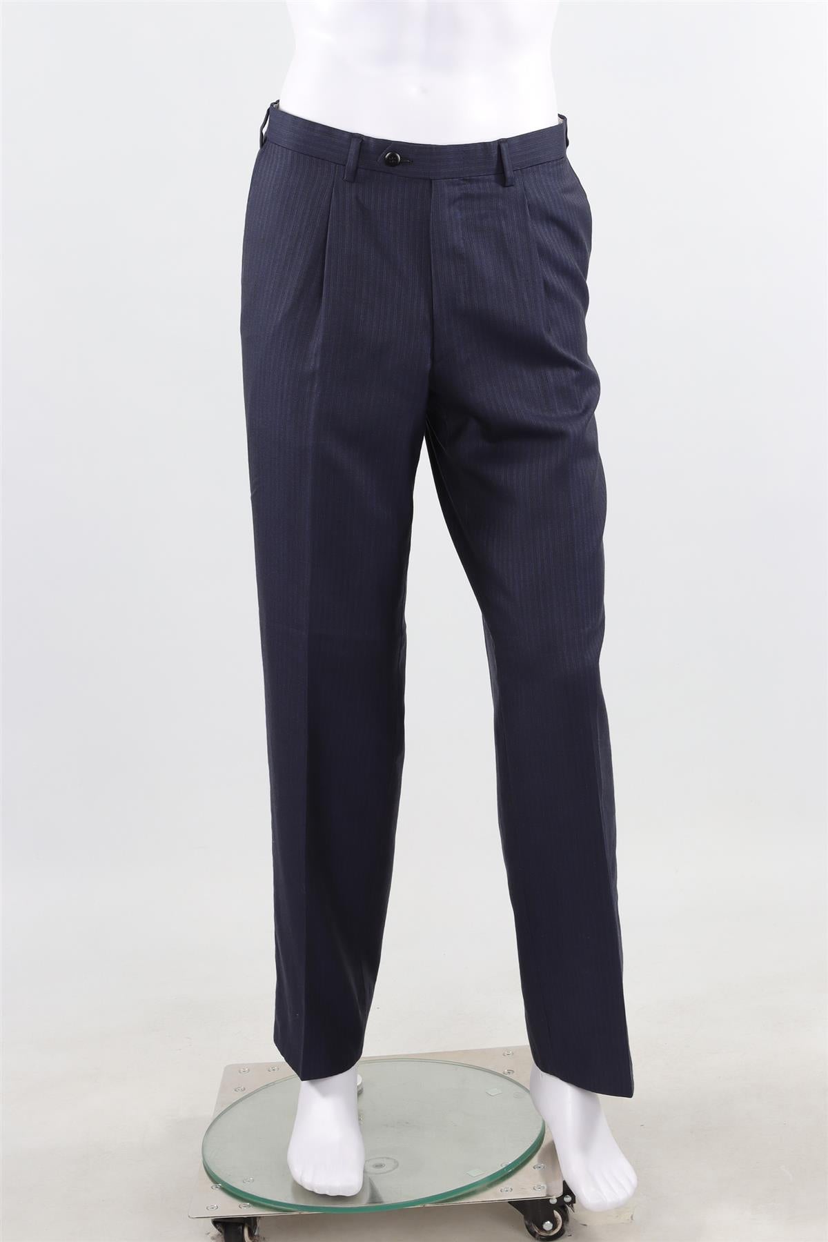 BRONI NAVY BLUE MEN'S CASHMERE TWO PIECE SUIT IT 50 UK/US 40