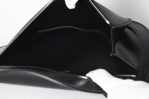 HERMÈS BLACK 2024 PETITE COURSE BOX LEATHER SHOULDER BAG IN NOIR