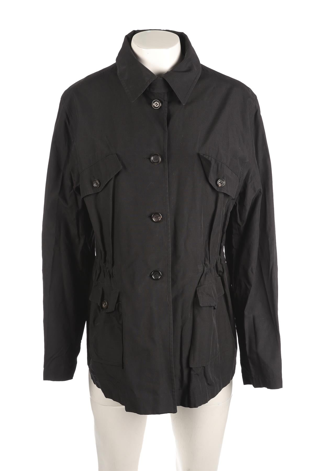 JIL SANDER BLACK WOVEN JACKET DE 38 UK 10