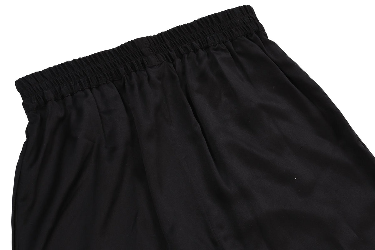 SABLYN BLACK SILK STRAIGHT LEG PANTS SMALL
