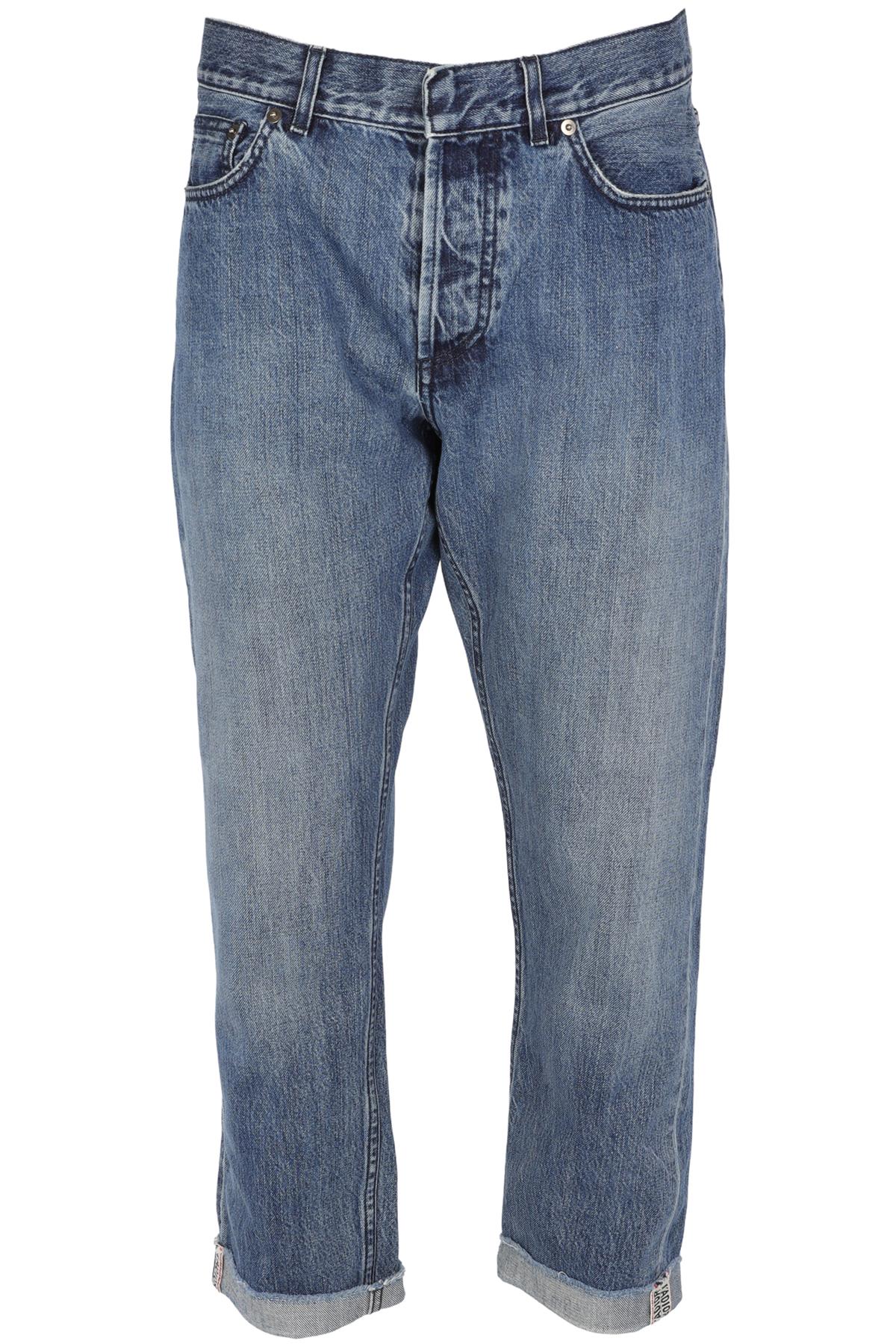 CHRISTIAN DIOR BLUE HIGH RISE STRAIGHT LEG JEANS FR 40 UK 12