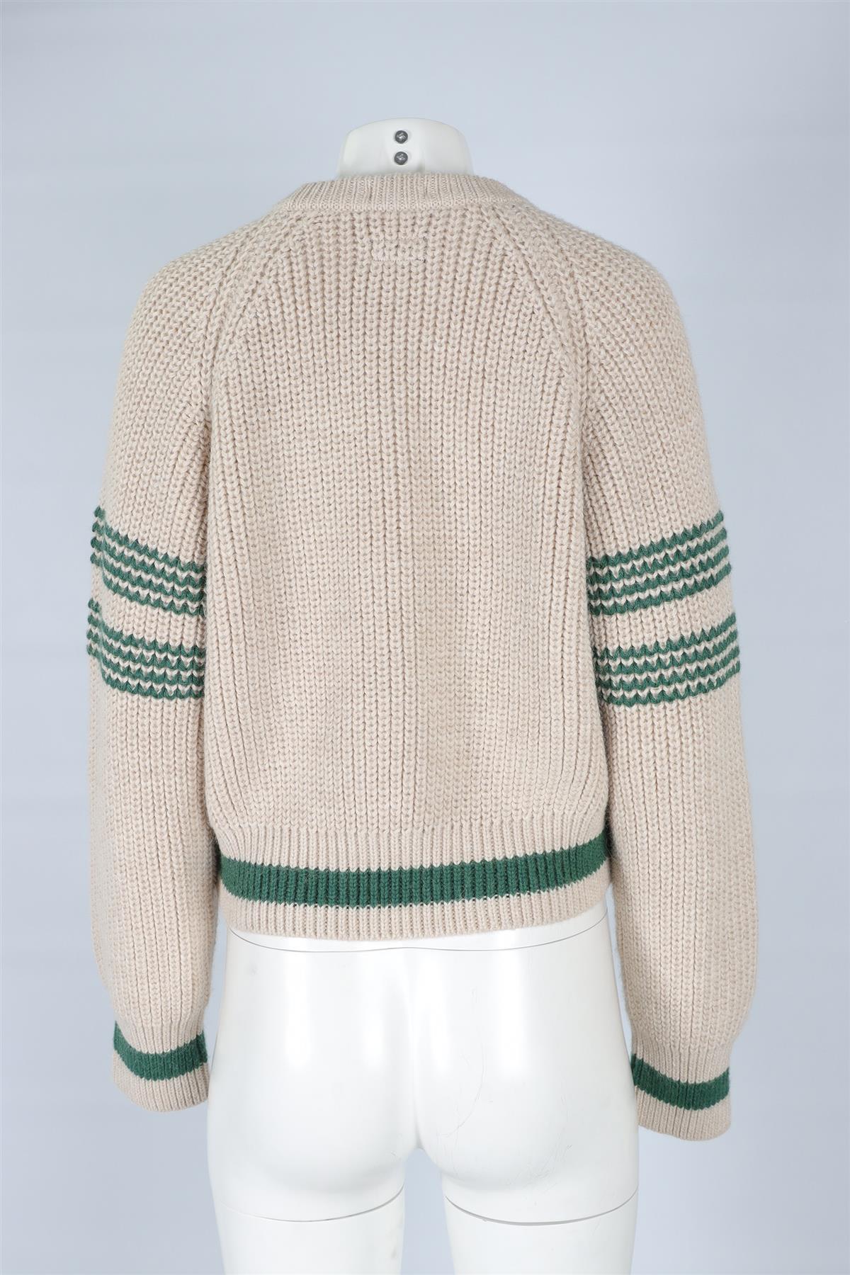 MOTHER BEIGE WOOL SWEATER XSMALL