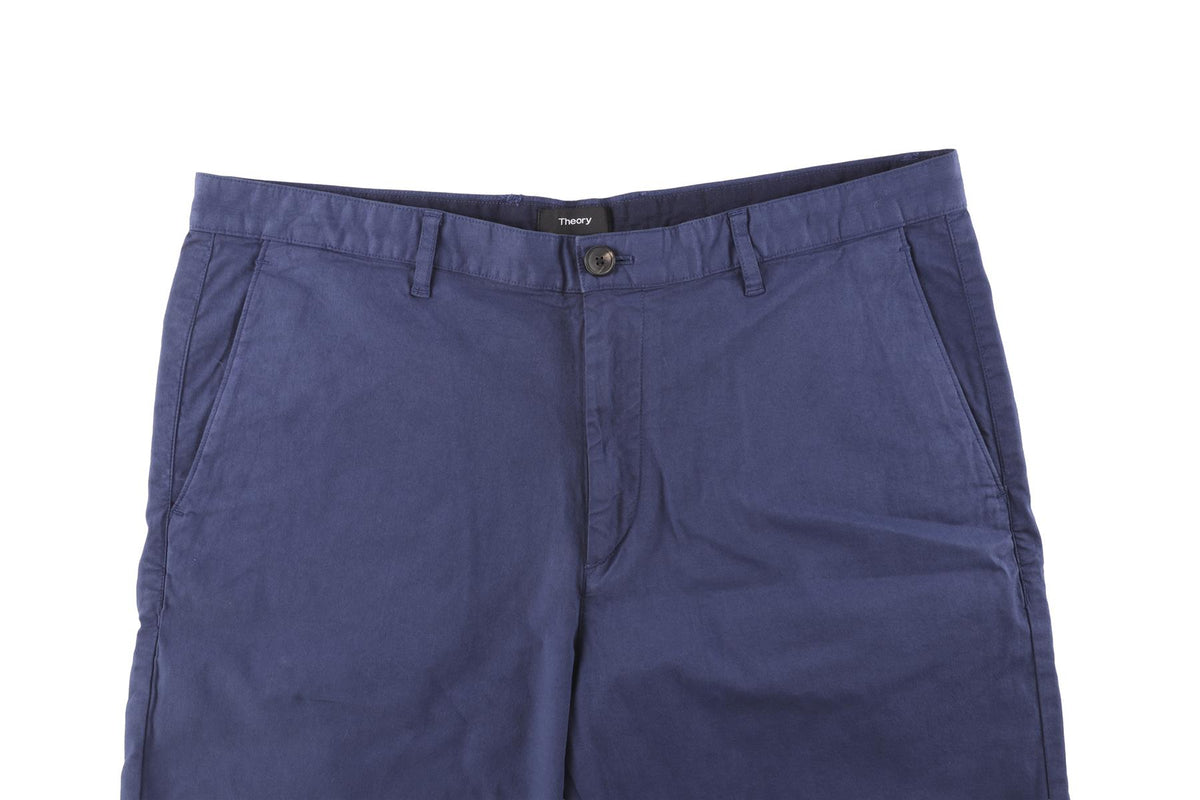 THEORY BLUE MEN'S COTTON SHORTS W34