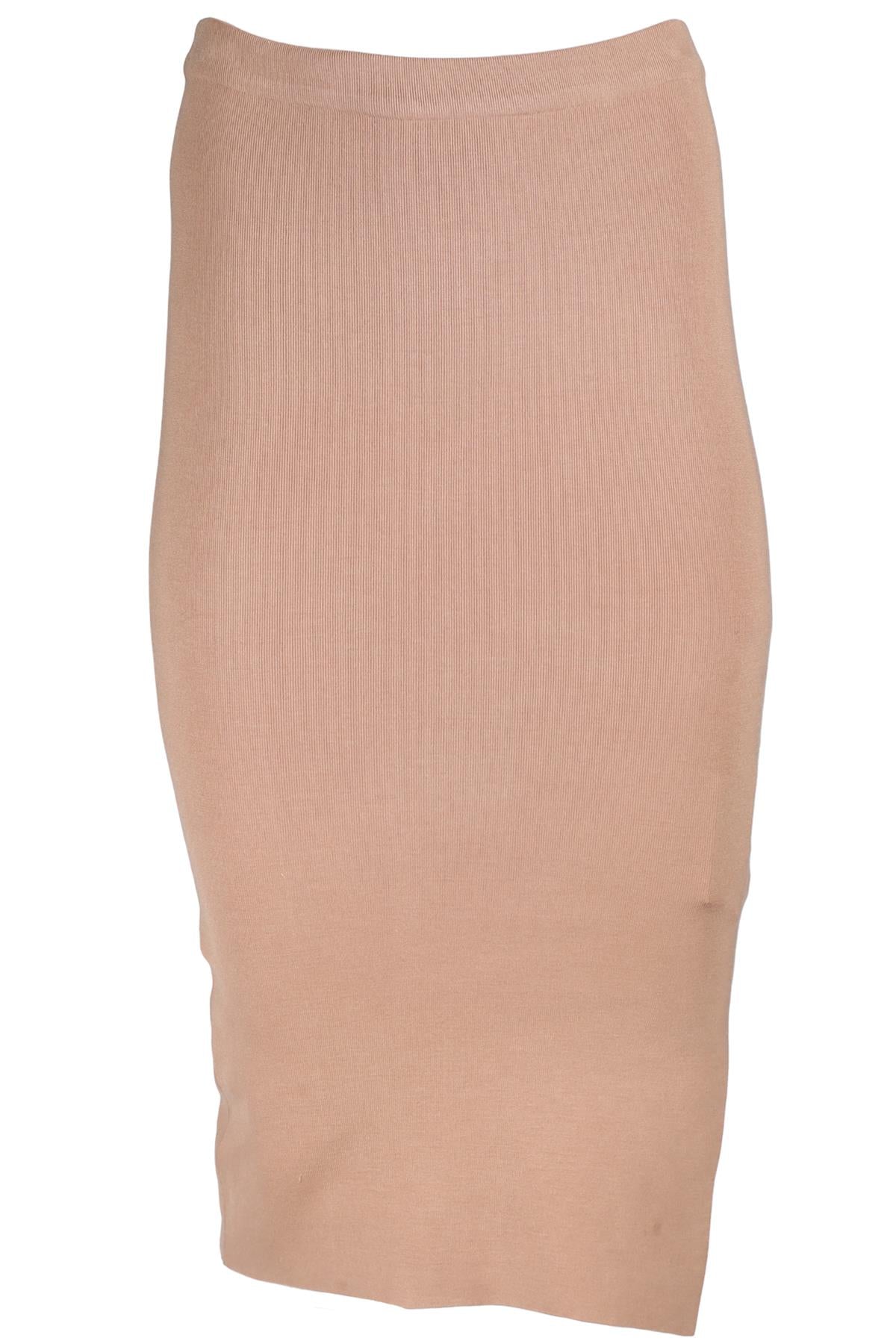 JOSEPH BEIGE SILK MIDI SKIRT XSMALL