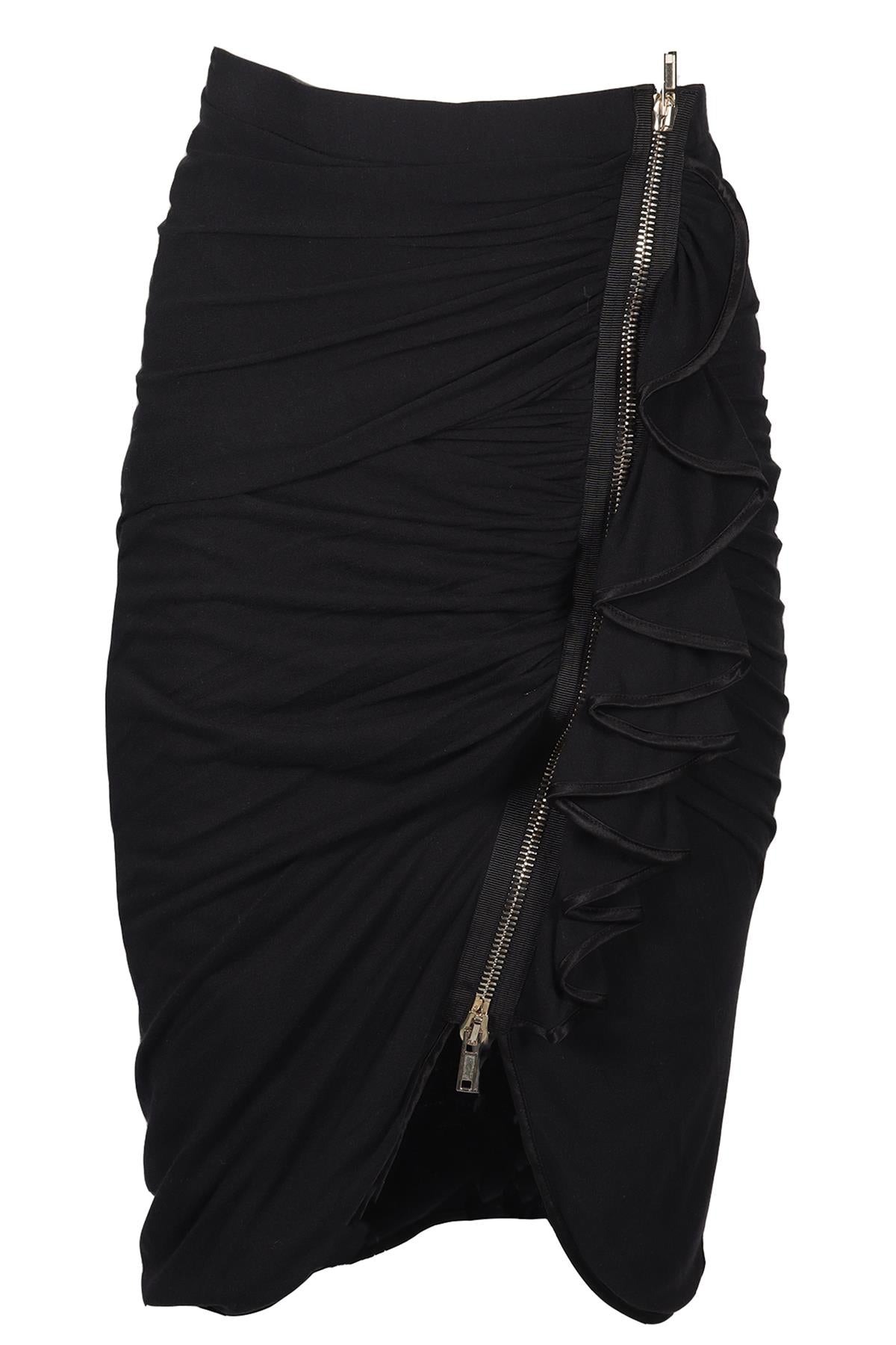 GIVENCHY CASHMERE AND SILK BLEND MINI SKIRT FR 38 UK 10
