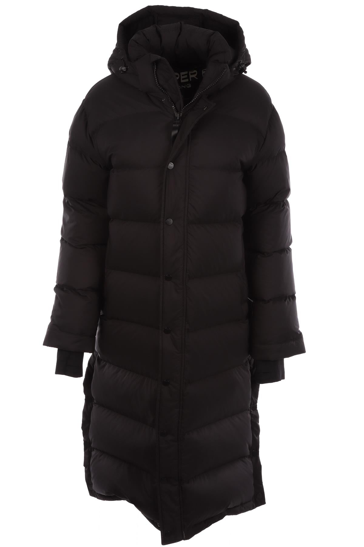 SUPER WORLD BLACK PADDED DOWN COAT SMALL