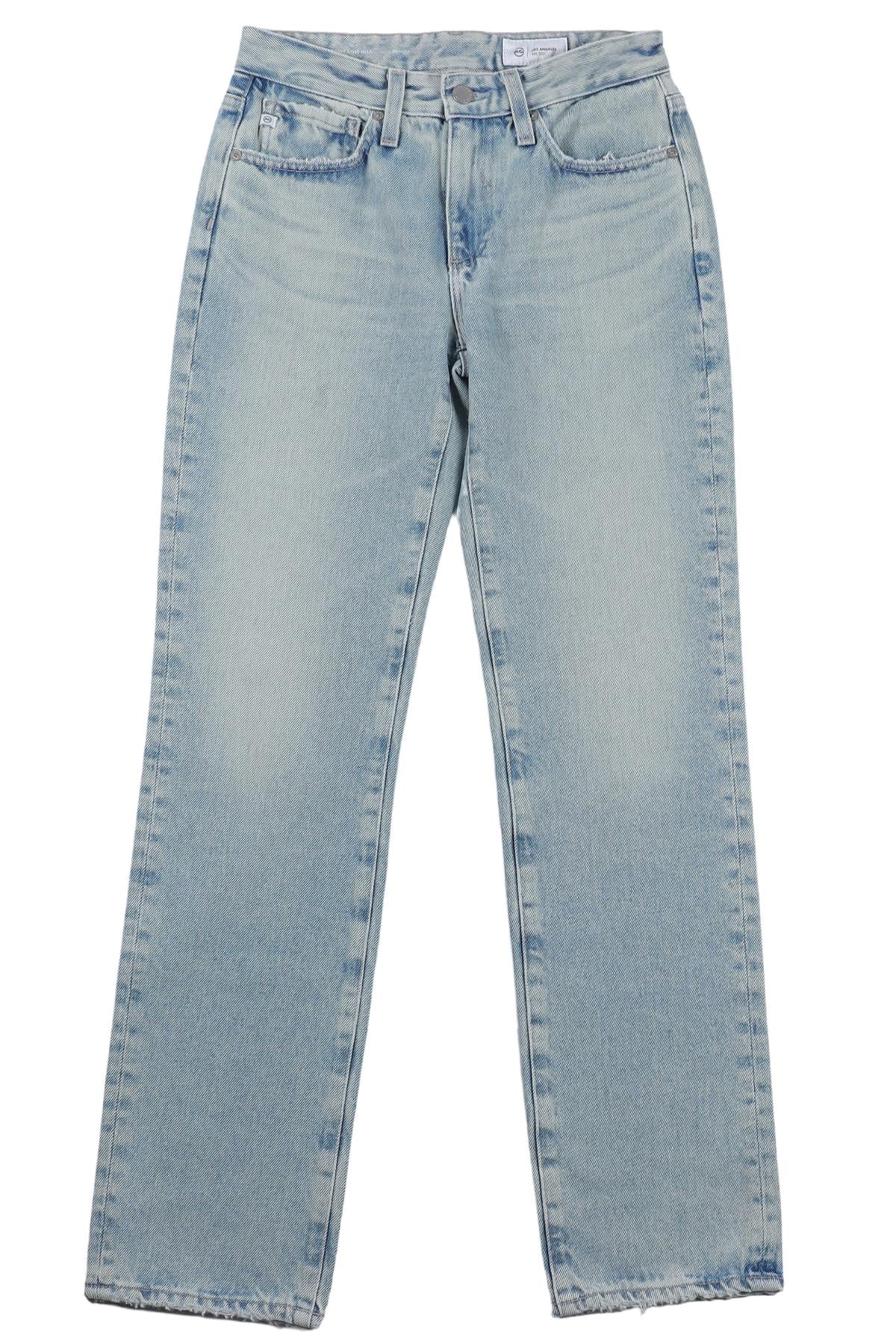 ADRIANO GOLDSCHMIED BLUE HIGH RISE STRAIGHT LEG JEANS W23 UK 4