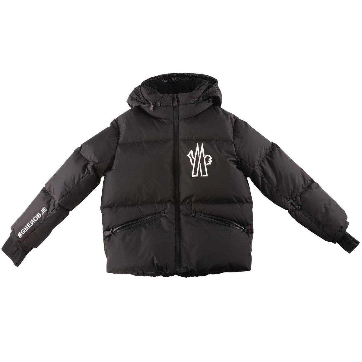 MONCLER GRENOBLE BLACK KIDS BOYS JACKET 10 YEARS