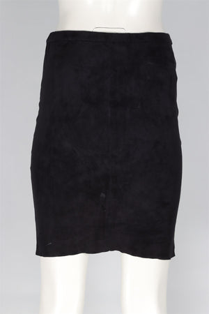 ISABEL MARANT BLACK LEATHER MINI SKIRT FR 36 UK 8