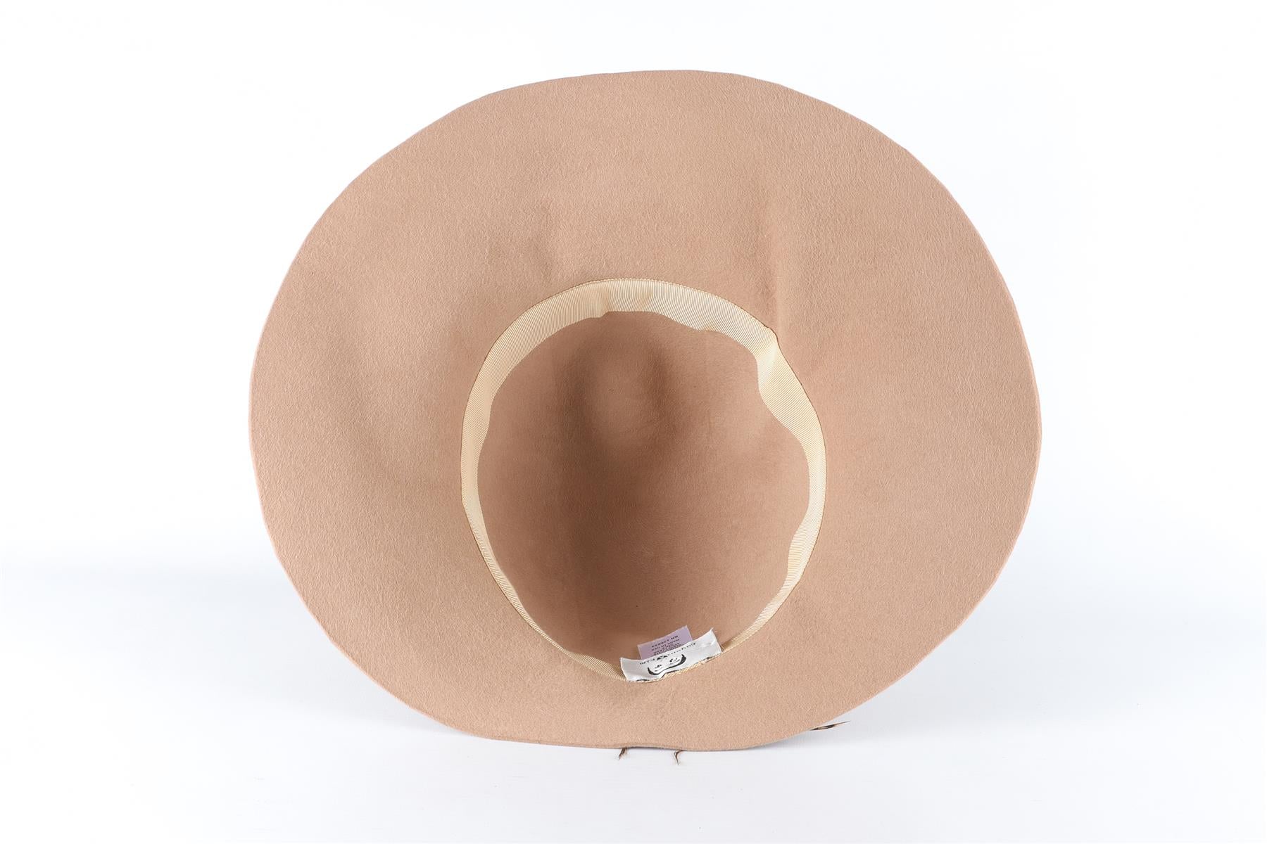 EUGENIA KIM BROWN RABBIT HAIR HAT ONE SIZE