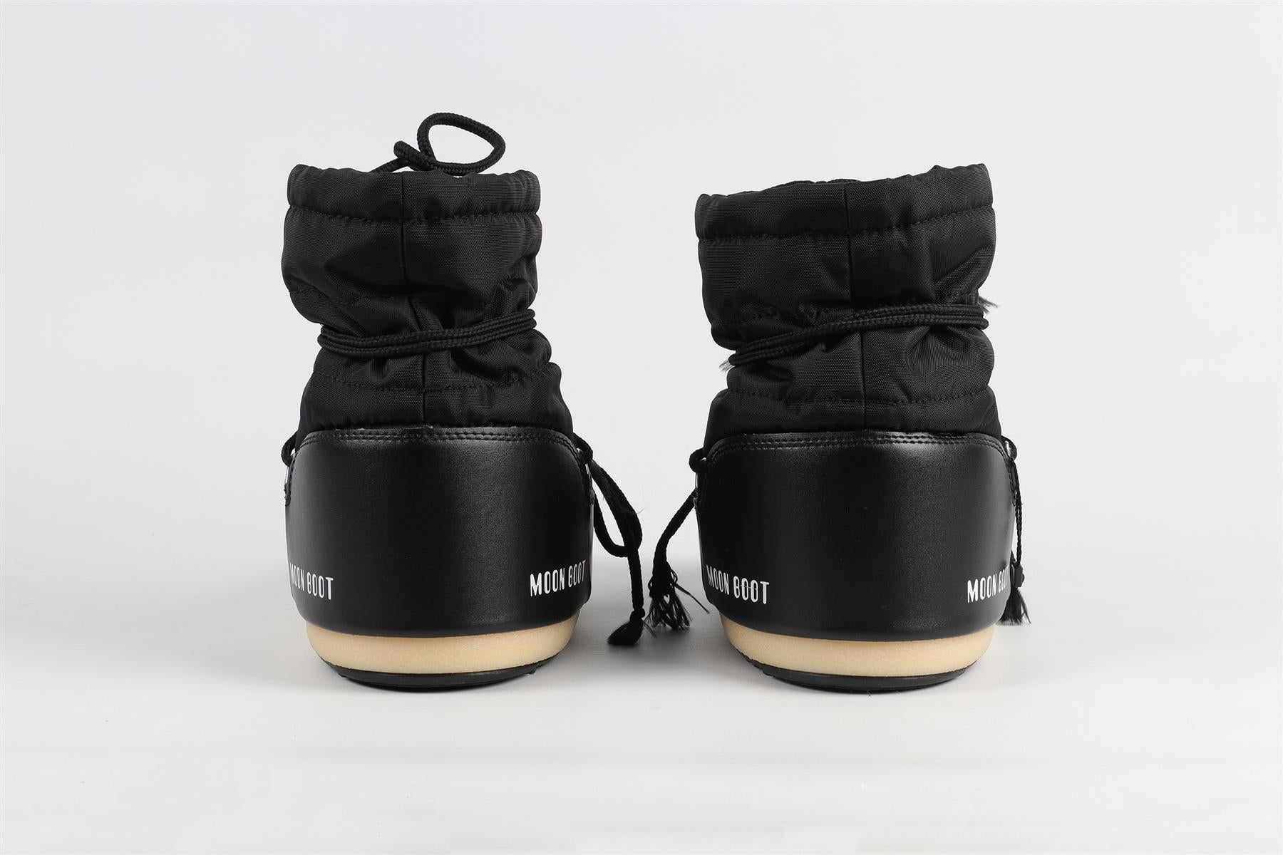 MOON BOOTS BLACK ANKLE BOOTS EU 39-40 UK 6-6.5 US 7-7.5