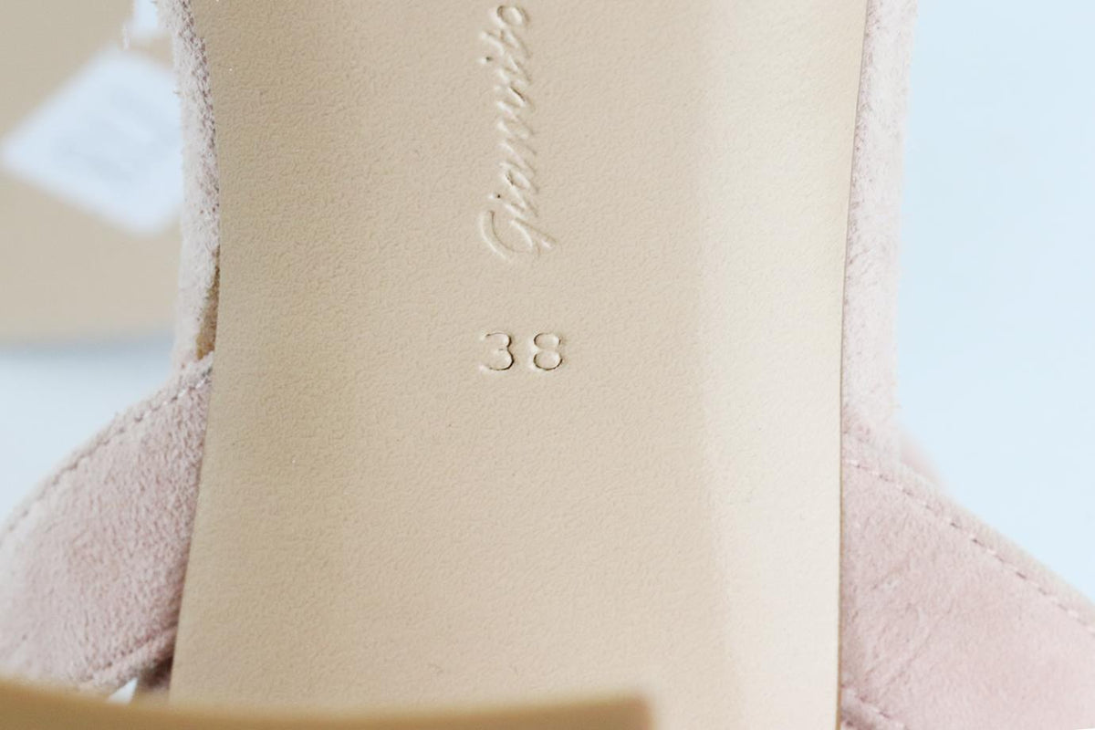 GIANVITO ROSSI SUEDE PLATFORM SANDALS EU 38 UK 5 US 8