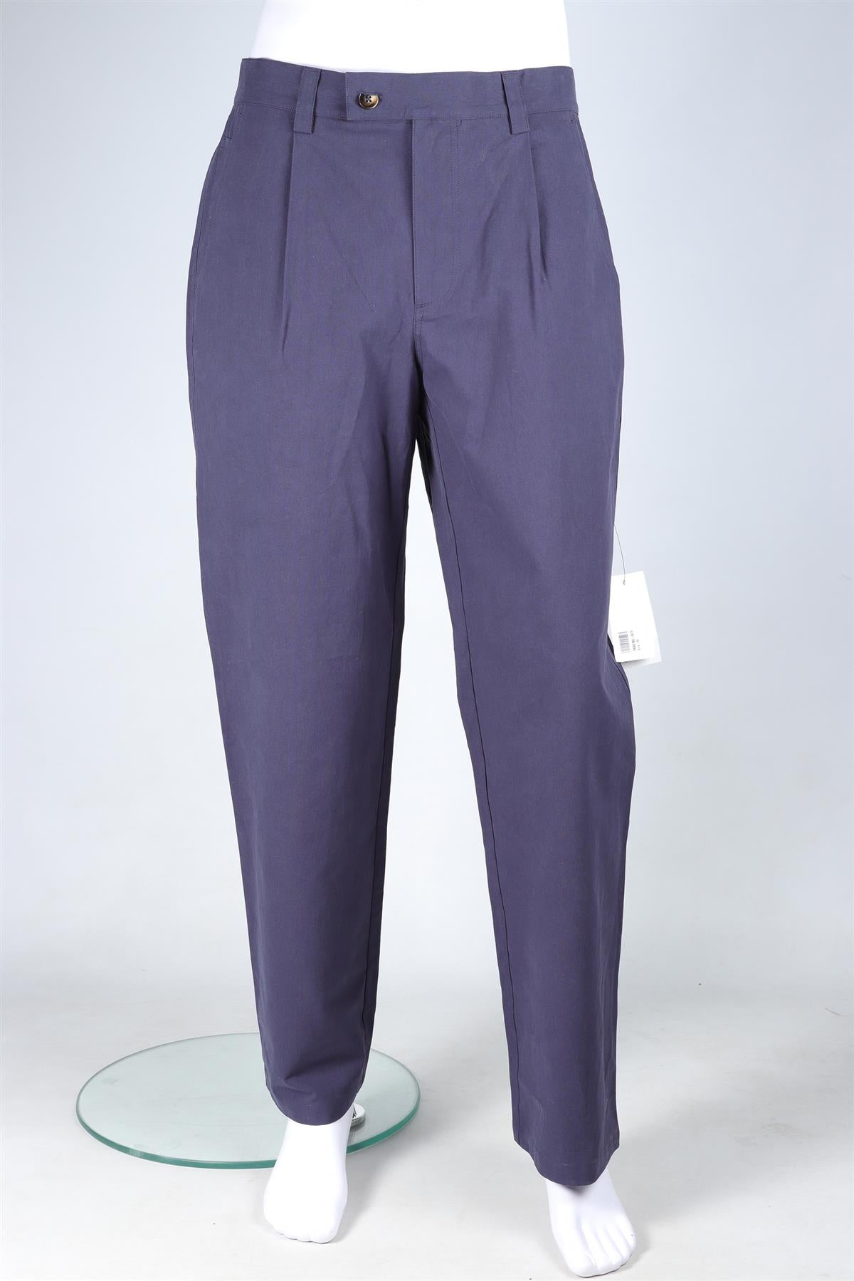 CORRIDOR NAVY MEN'S COTTON STRAIGHT LEG PANTS UK/US W30