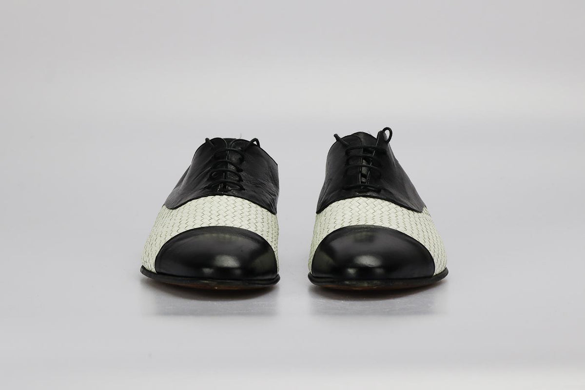 MORESCHI MEN'S LEATHER OXFORD SHOES EU 42.5 UK 8.5 US 9.5
