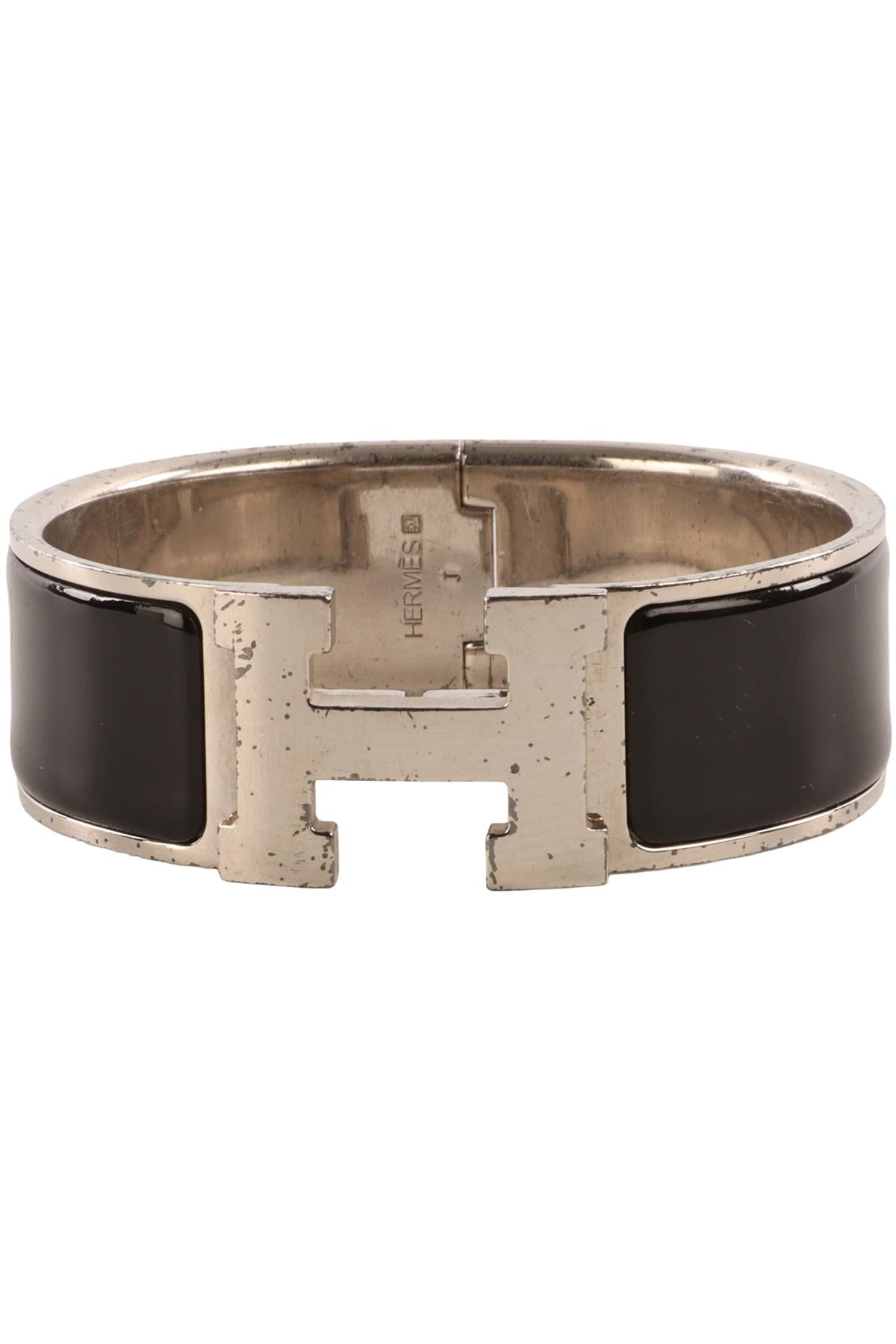 HERMÈS BLACK CLIC CLAC H BRACELET
