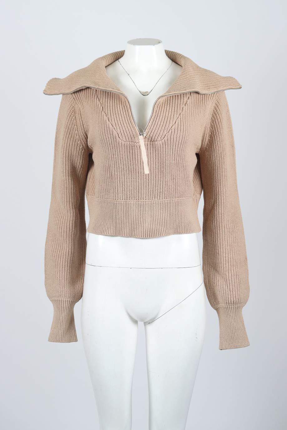 VARLEY RIBBED COTTON SWEATER SMALL