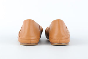 VINCE TAN LEATHER BALLET FLATS EU 38.5 UK 6.5 US 9.5