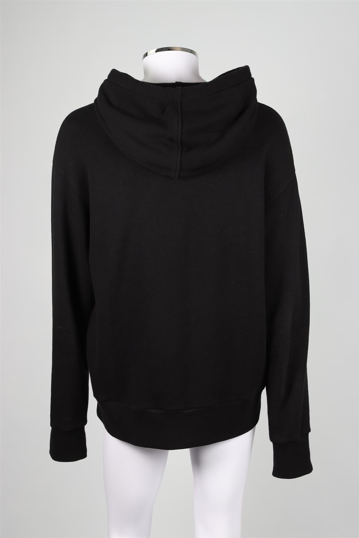 GUCCI BLACK MEN'S COTTON HOODIE LARGE