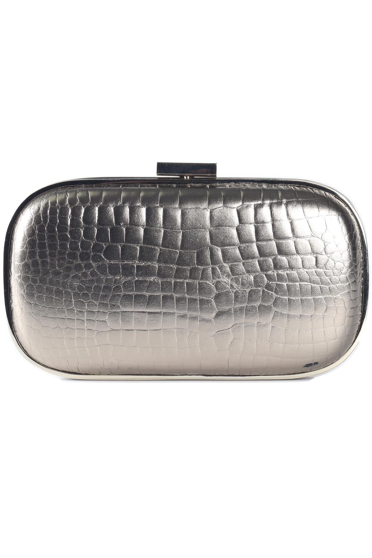ANYA HINDMARCH GOLD LEATHER CLUTCH