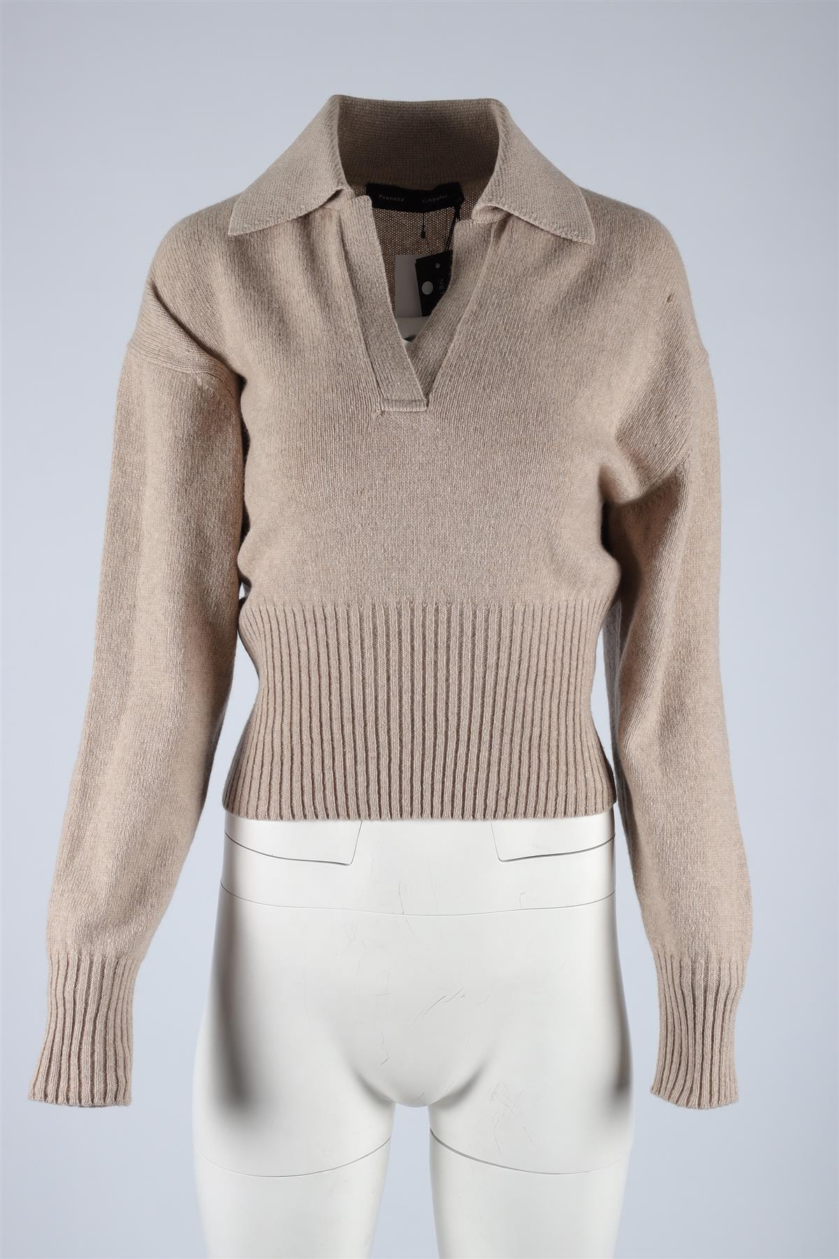 PROENZA SCHOULER BEIGE CASHMERE SWEATER XSMALL