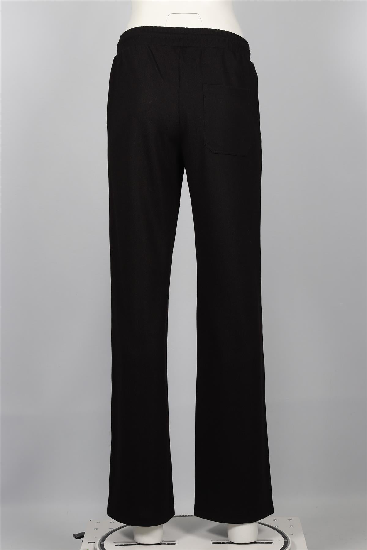 GOLDEN GOOSE DELUXE BRAND BLACK COTTON STRAIGHT LEG PANTS SMALL