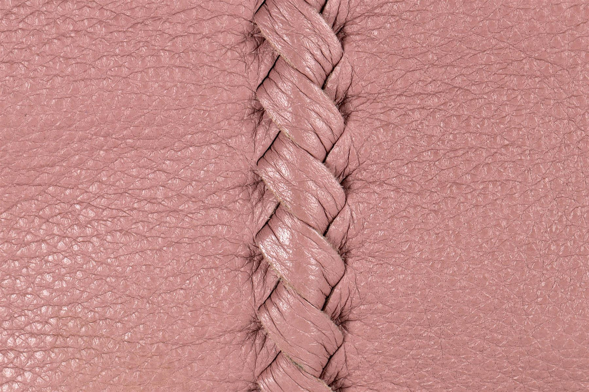 BOTTEGA VENETA PINK CERVO LEATHER SHOULDER BAG