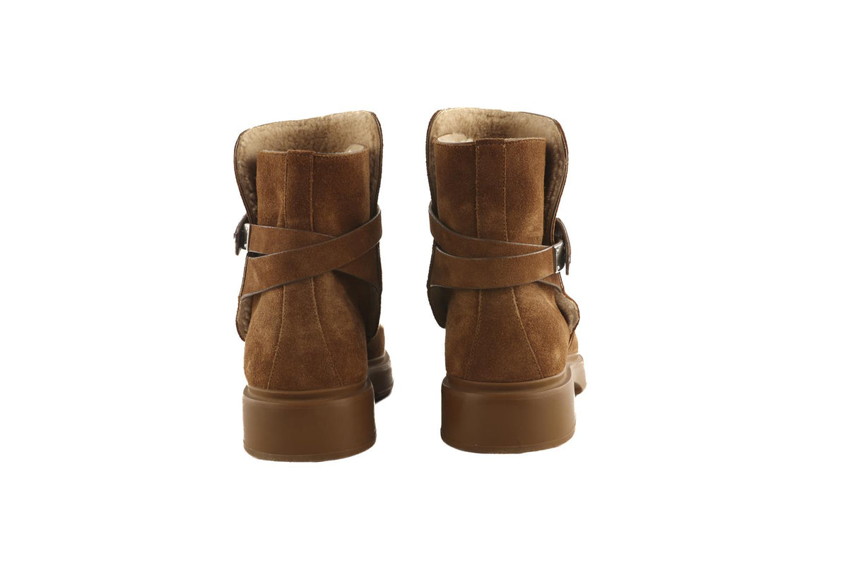 HERMÈS BROWN VEO SUEDE ANKLE BOOTS EU 40 UK 7 US 10