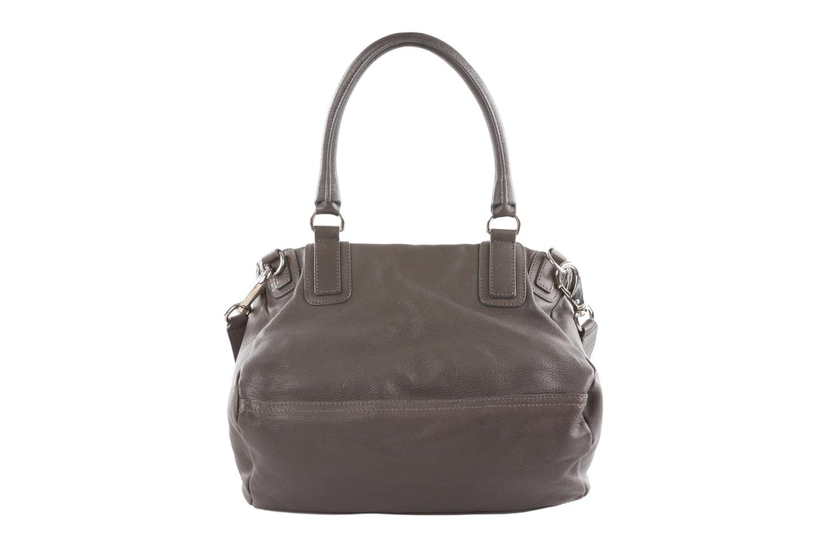 GIVENCHY GREY PANDORA MEDIUM LEATHER SHOULDER BAG