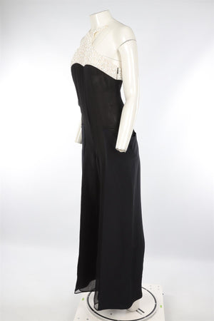 EMILIO PUCCI BLACK SILK JUMPSUIT IT 40 UK 8