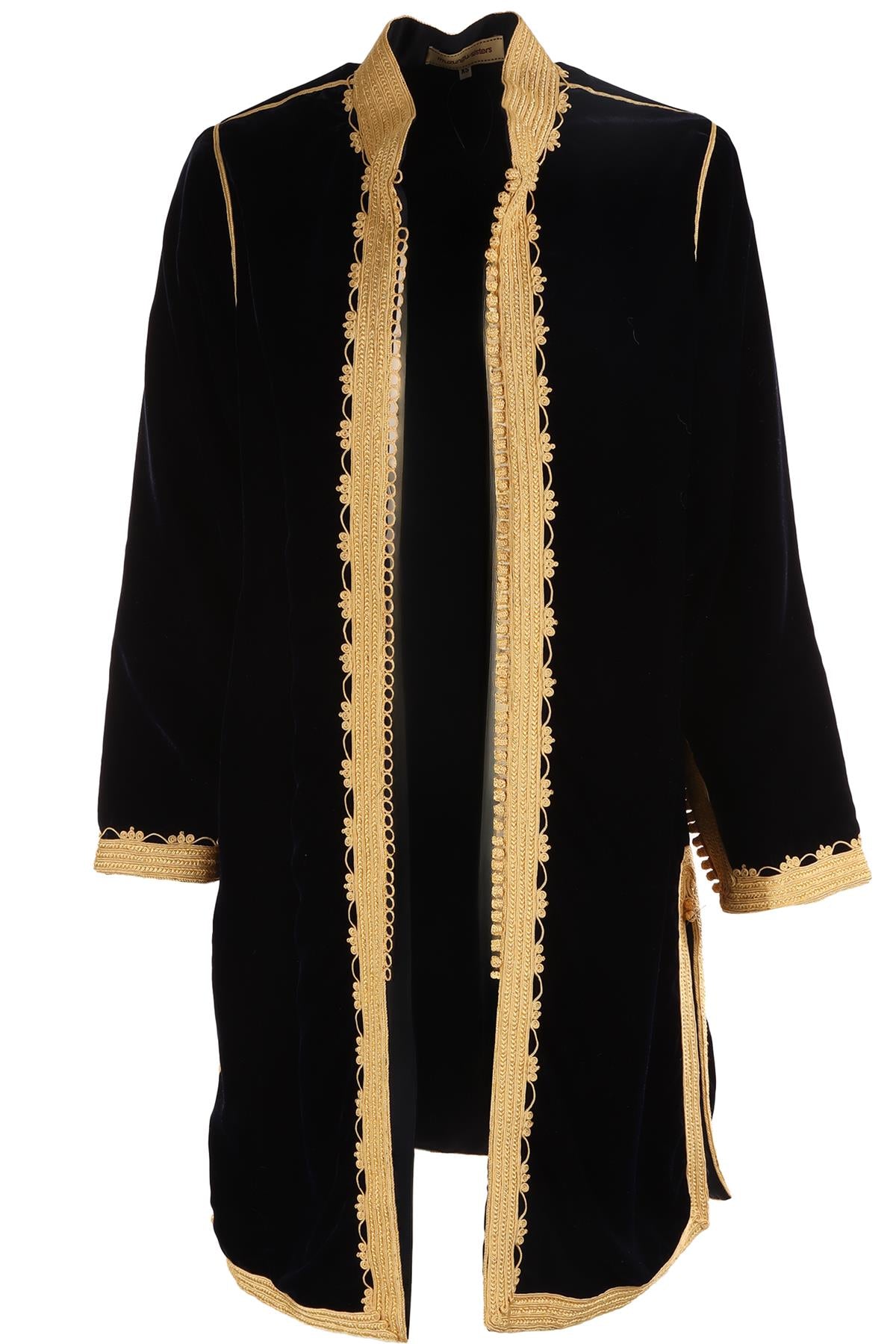 MUZUNGU SISTERS NAVY VELVET BLAZER XSMALL