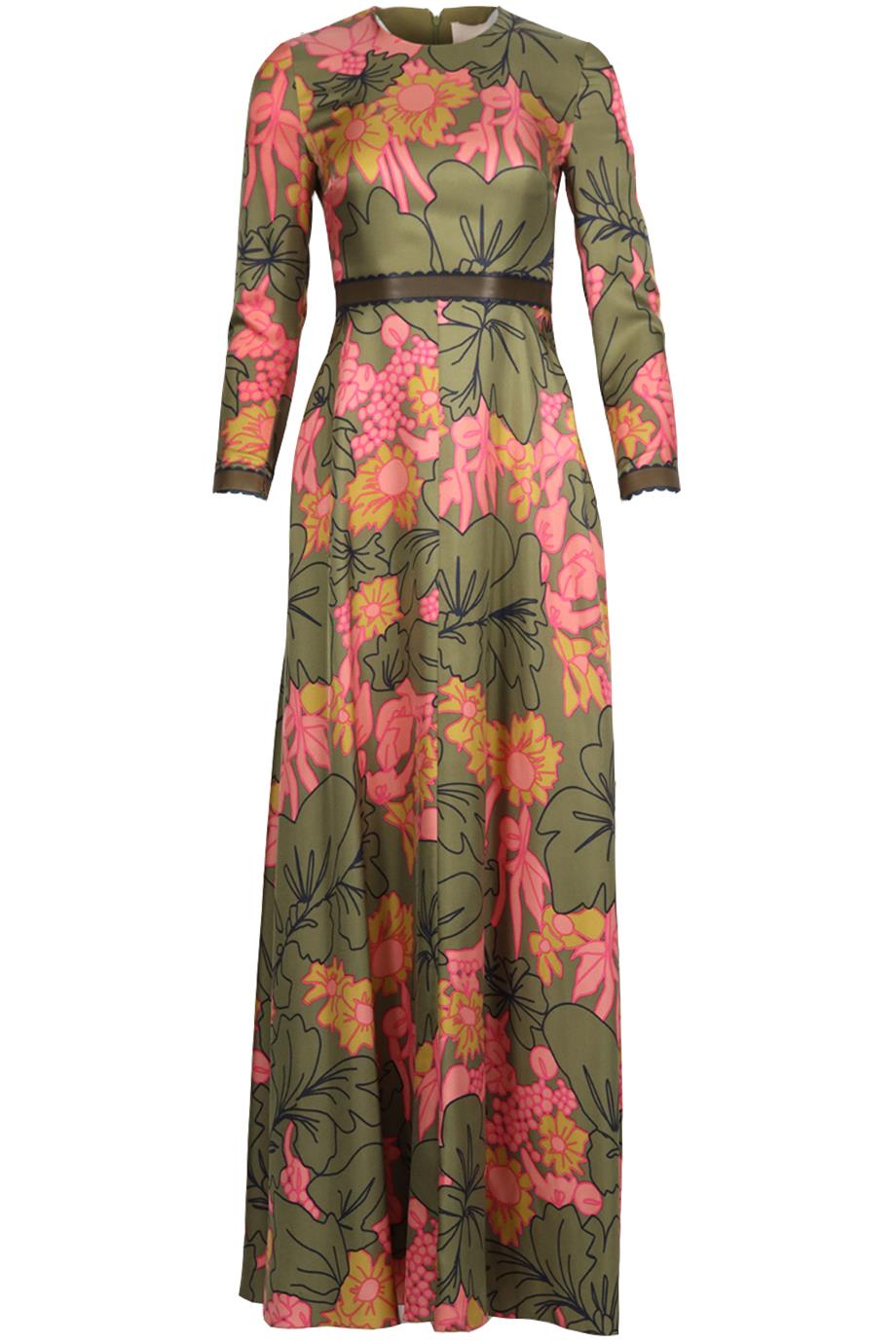 ROKSANDA FLORAL PRINT SILK MAXI DRESS UK 8