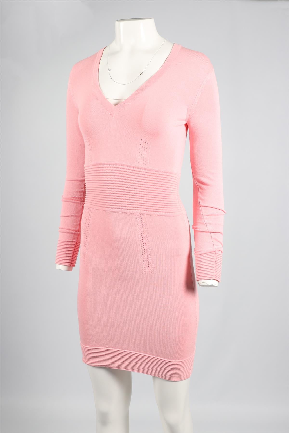 LA PERLA PINK KNIT MINI DRESS XSMALL