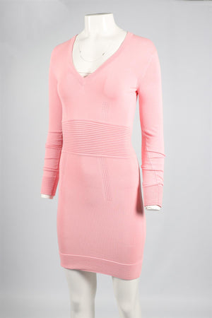 LA PERLA PINK KNIT MINI DRESS XSMALL