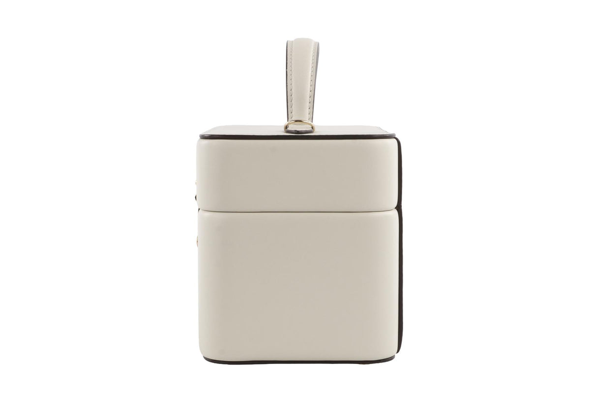 TANNER KROLLE ECRU ANNABEL LEATHER TOTE BAG