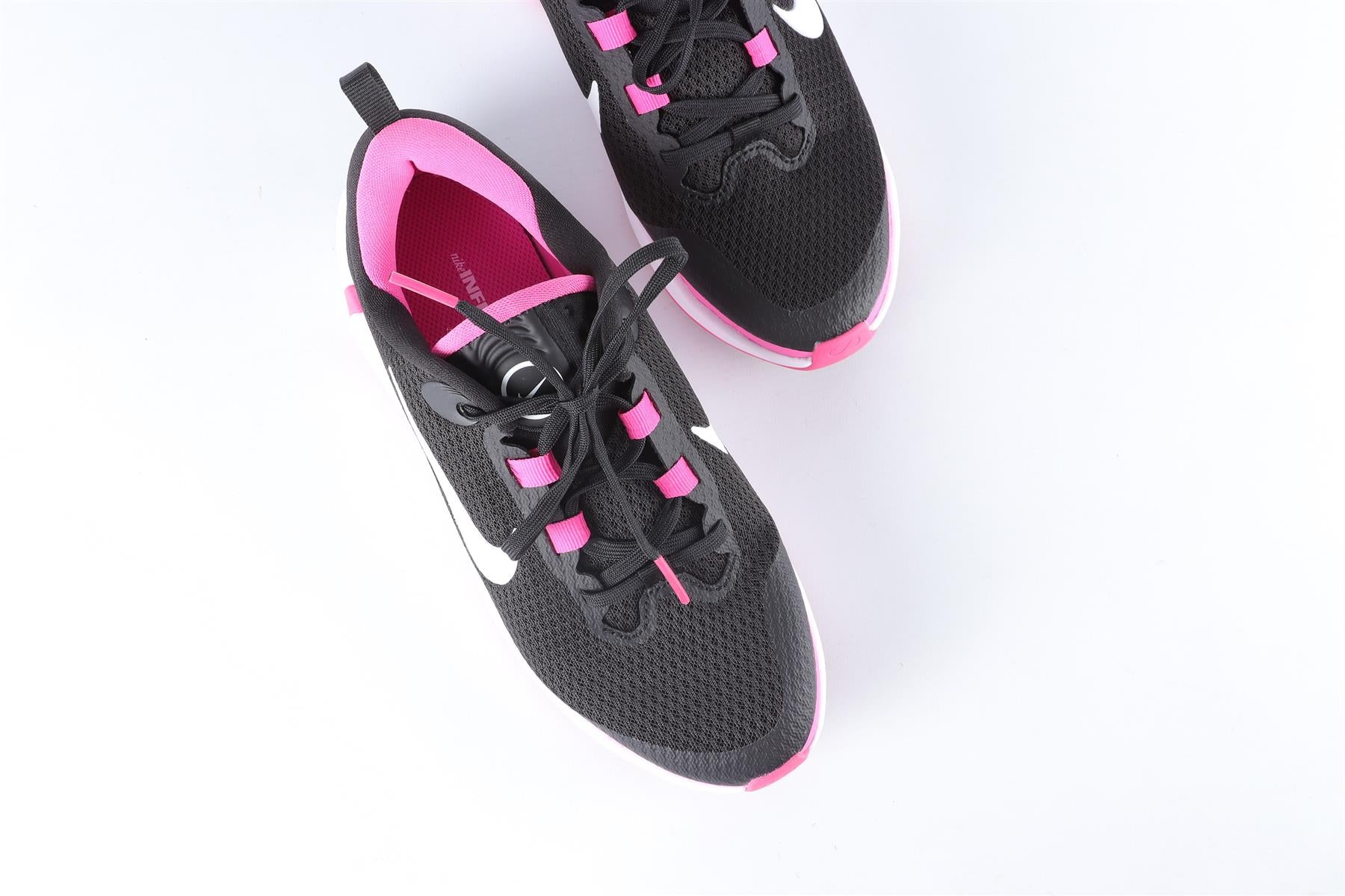 NIKE KIDS GIRLS INFINITY FLOW BLACK SNEAKERS EU 36.5 UK 4. US 4.5Y